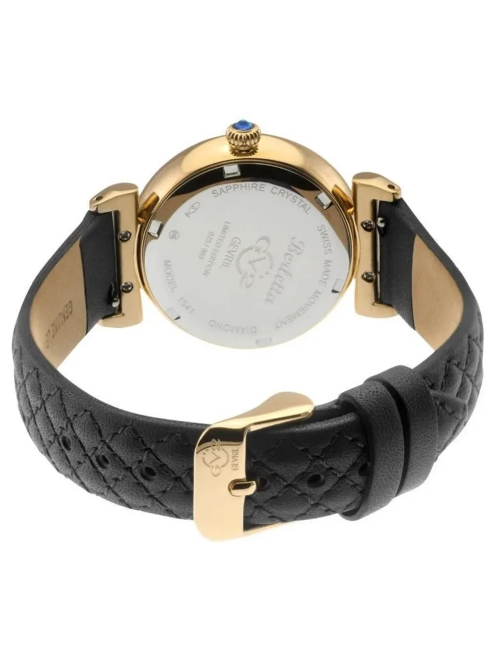 NWT Gv2 By Gevril Berletta Quartz Diamond White Dial Ladies Watch